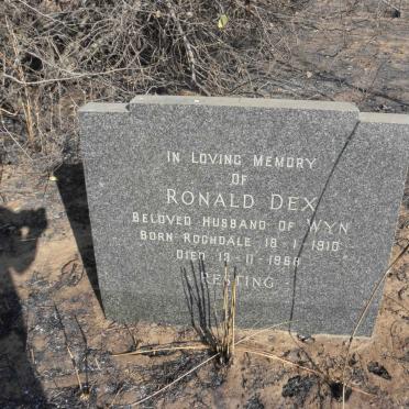 DEX Ronald 1910-1968