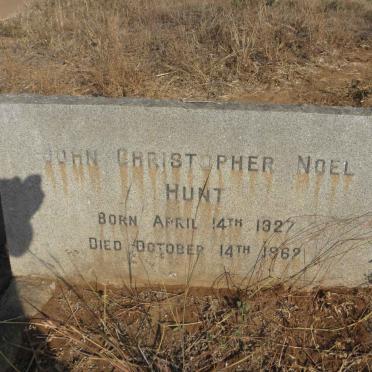 HUNT John Christopher Noel 1927-1962