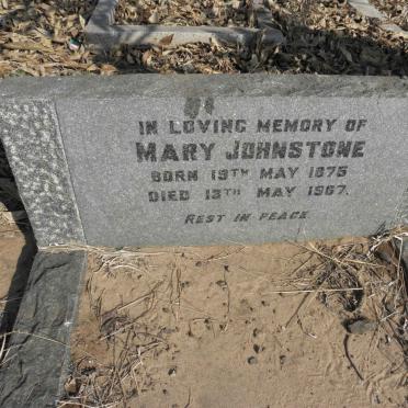 JOHNSTONE Mary 1875-1967