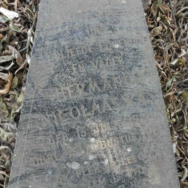 RAS Hermanus Nicolaas 1920-1961