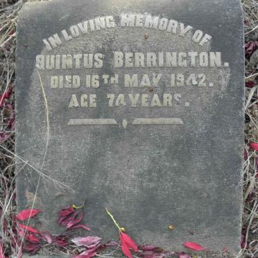 BERRINGTON Quintus -1942