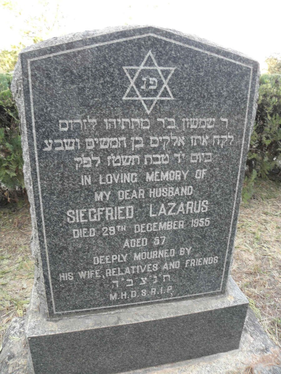 LAZARUS Siegfried -1956