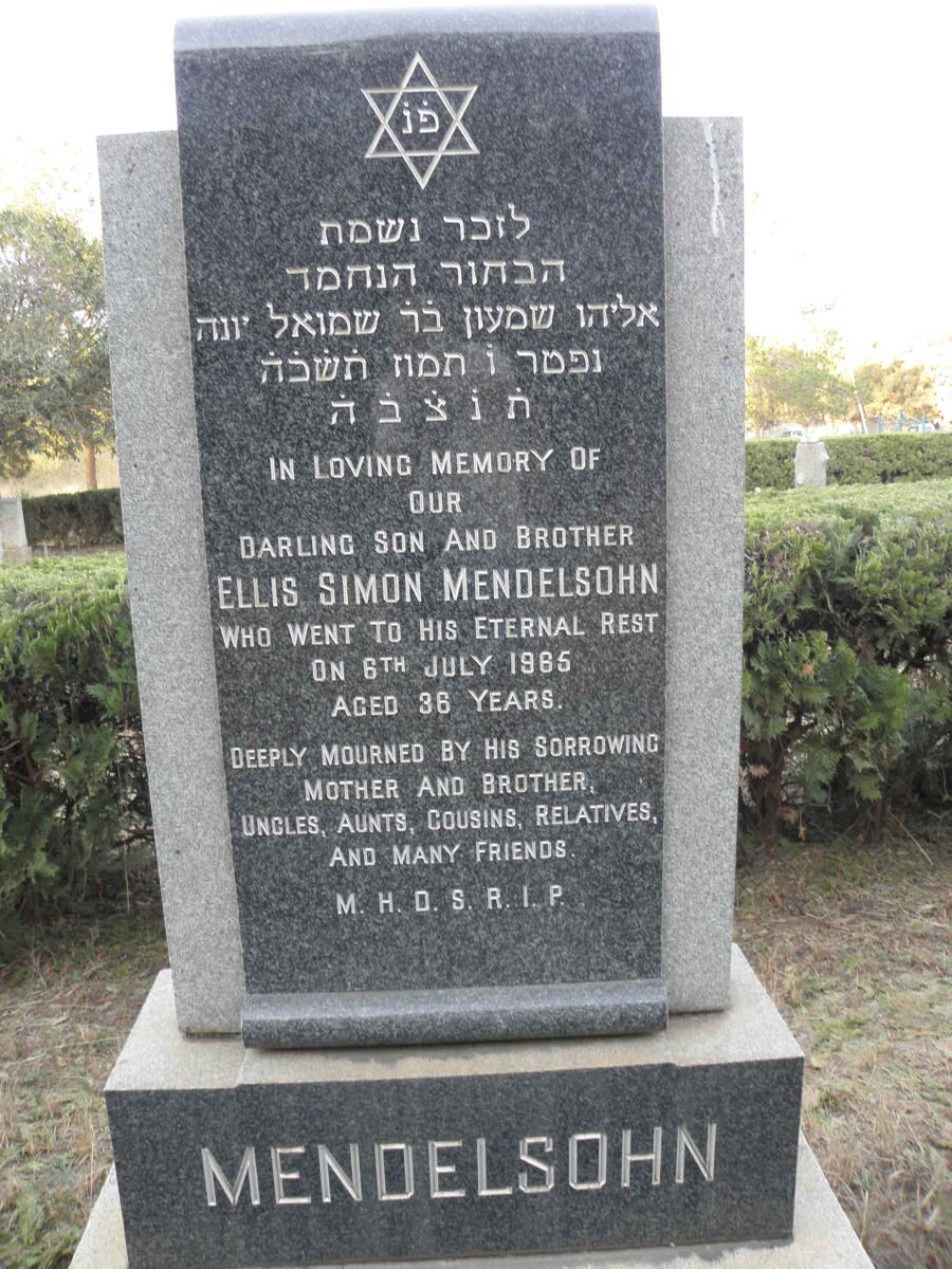 MENDELSOHN Ellis Simon -1965