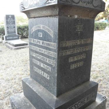 MANESCHEWITZ Ralph Manning -1936