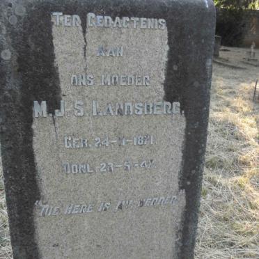LANDSBERG M.J.S. 1871-1947