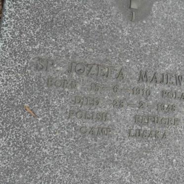 MAJEWSKA Jozefa 1910-1948