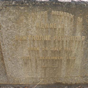 POTTINGER Kenneth Hawthorne 1915-1952