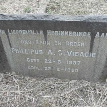 VISAGIE Phillipus A.C. 1937-1950
