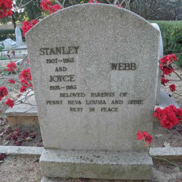 WEBB Stanley 1907-1983 &amp; Joyce 1928-1983
