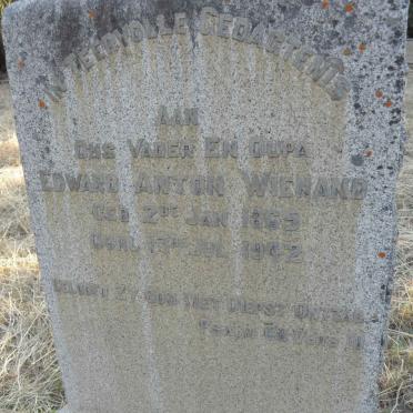 WIENAND Edward Anton 1865-1942