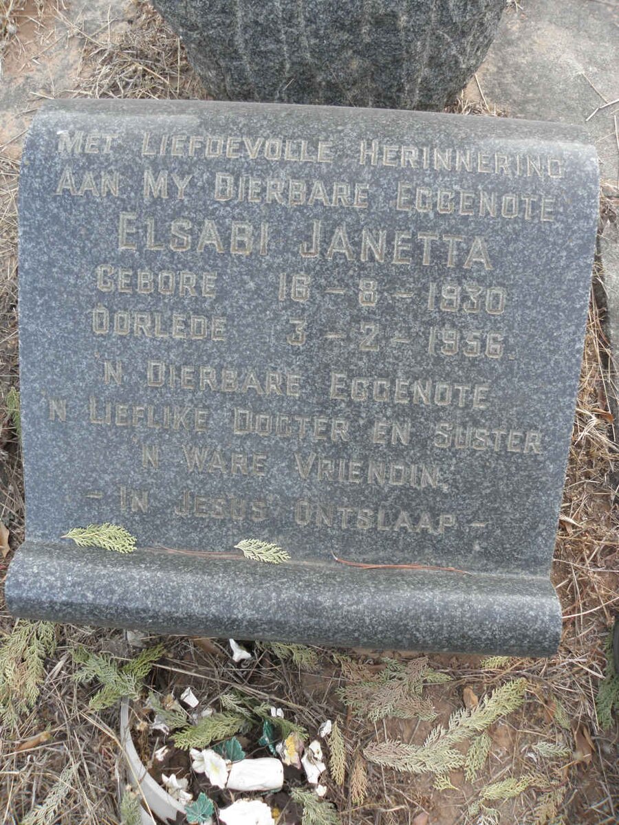 ? Elsabi Janetta 1930-1956
