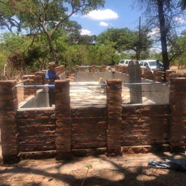 Zambia, Southern Province, CHOMA, Mochipapa Research Station, farm cemetery