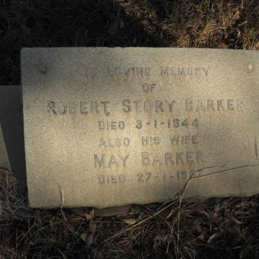 BARKER Robert Story -1944 &amp; May -1957