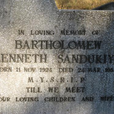 SANDUKIY Bartholomew Kenneth 1924-1984
