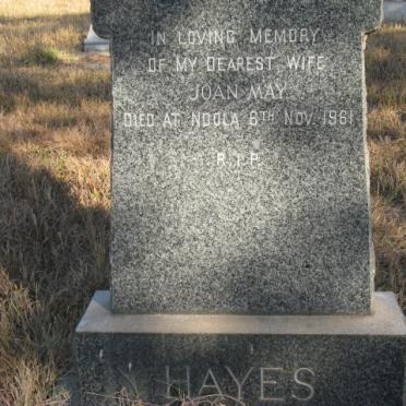 HAYES Joan May -1961
