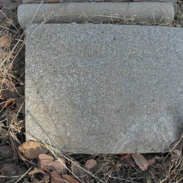 HALL Ruth nee NEL -1953