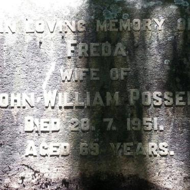 POSSELT John William -1950 &amp; Freda -1951