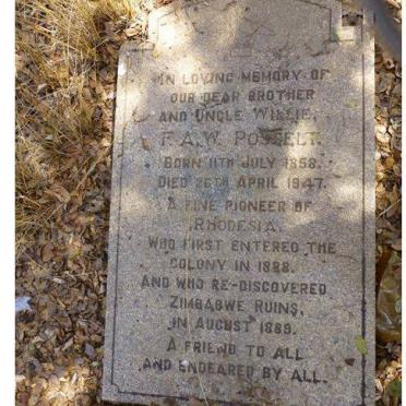 Zimbabwe, MASVINGO, Felixburg, farm cemetery