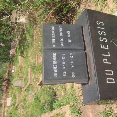 PLESSIS Johannes Hendrik, du 1913-1937