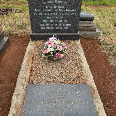 WYK Cornelius Abraham, van 1896-1981 & Johanna Aletta Hendrina VAN DER WESTHUIZEN 1901-1992