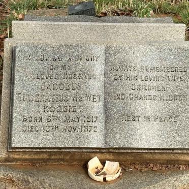 WET Jacobus Eugenatius, de 1917-1972