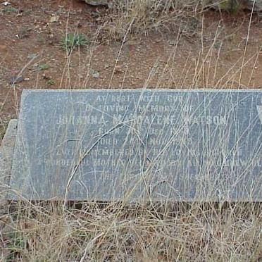 WATSON Johanna Magdalene