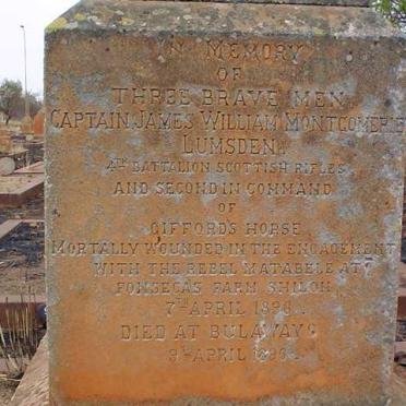 LUMSDEN James William Mongomerie -1896