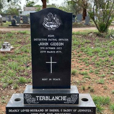 TERBLANCHE John Gideon 1953-1977