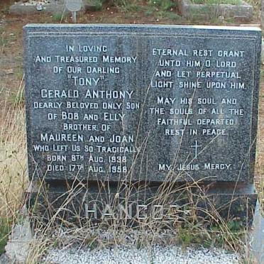 HANCOCK Gerald Anthony 1938-1958