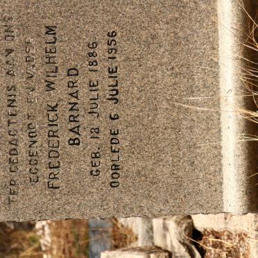 BARNARD Frederick Wilhelm 1886-1956