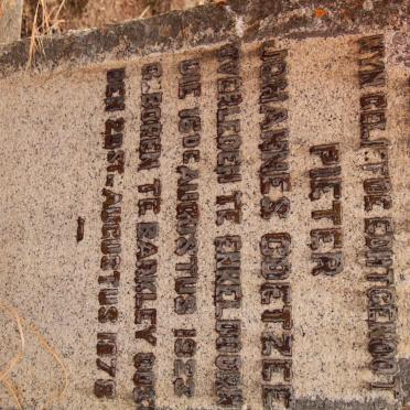 COETZEE Pieter Johannes 1878-1923