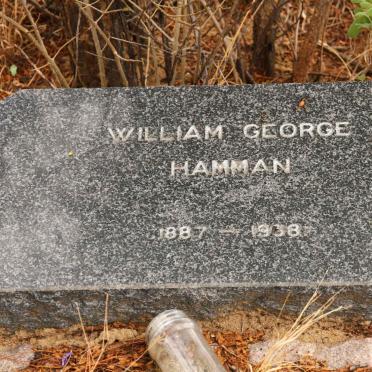 HAMMAN William George 1887-1938