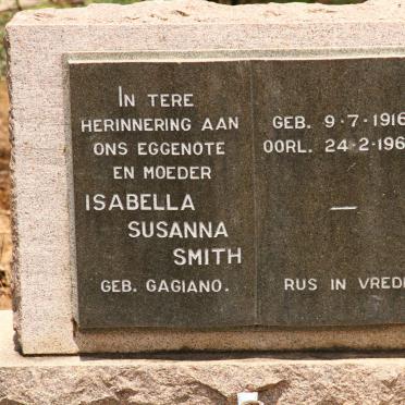 SMITH Isabella Susanna nee GAGIANO 1916-1966