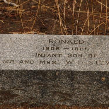 STEWART Ronald 1908-1909