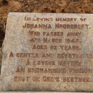 MOORCROFT Sidney Charles 1872-1957 &amp; Johanna -1949