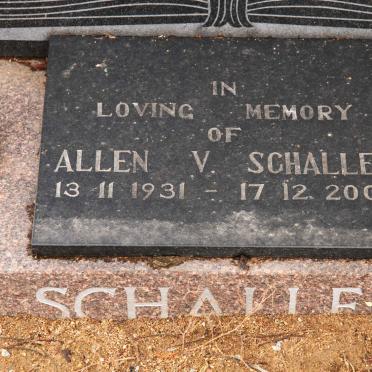SCHALLER Edward Vernon 1897-1972 &amp; Margaret Gwendoline -1960 :: SCHALLER Allen V. 1931-2005