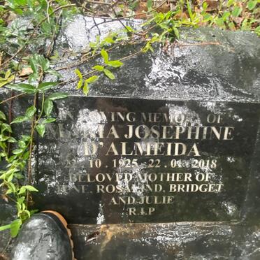 D'ALMEIDA Maria Josephine 1925-2018