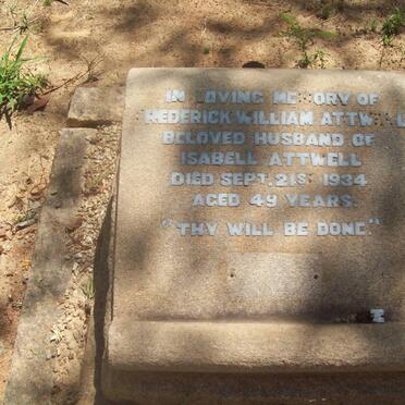 ATTWELL Frederick William -1934