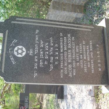 HASSON Jacob Ruben -1970