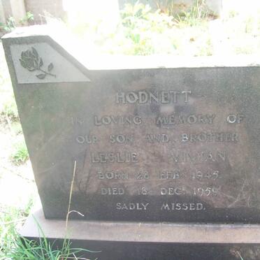 HODNETT Leslie Vivian 1945-1959