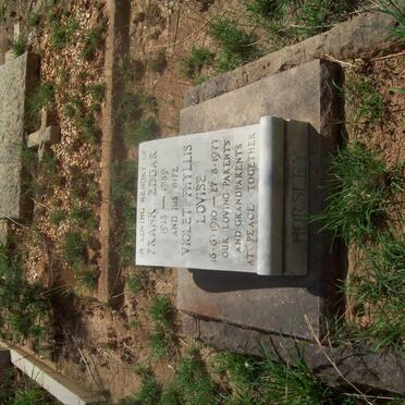 HORSLEY Frank Edgar 1915-1959 &amp; Violet Phyllis Lovise 1910-1977