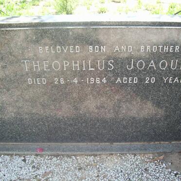 JOAQUIM Theophilus -1964