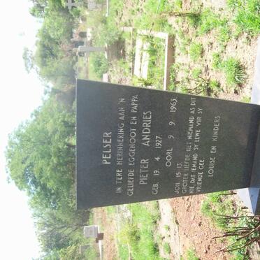 PELSER Pieter Andries 1927-1963 