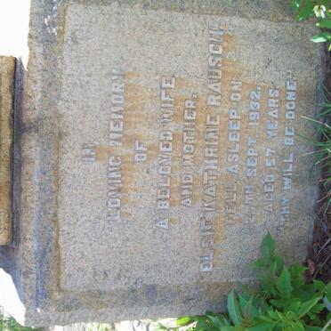 RAUSCH Elsie Kathrine -1932