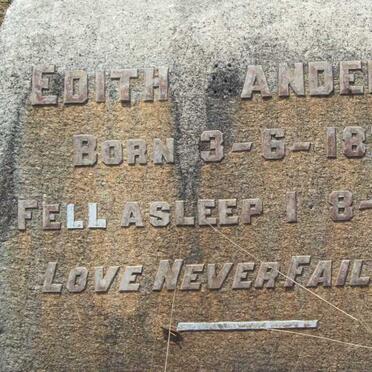 ANDEMAN Edith 1879-1938