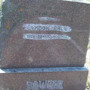 BOWKER Lyndon  Erle -1962