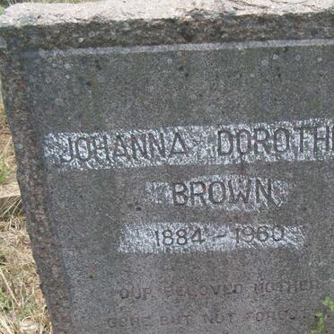 BROWN Johanna Dorothea 1884-1960