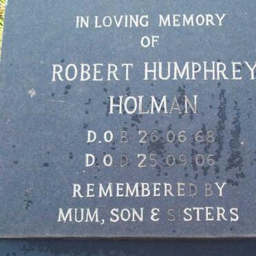 HOLMAN Robert Humphrey 1968-2006