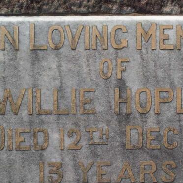 HOPLEY William -1926