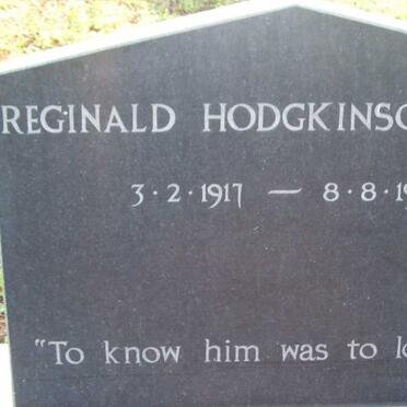 HODGKINSON Reginald 1917-1986
